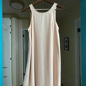 Adorable Light Pink Open Back Dress with Gold Embelleshments